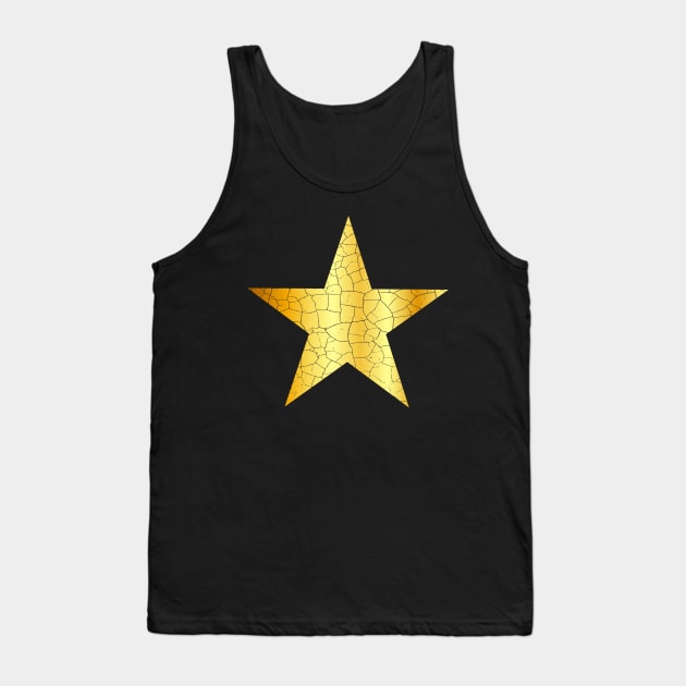 Gold Star - Golden Star VINTAGE Tank Top by UranusArts